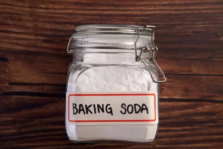 baking soda on table 